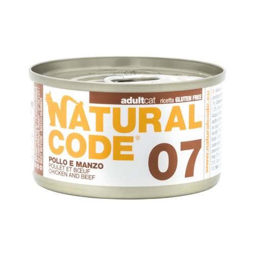 Natural Code Wet Food for Cats Chicken and Beef 85g