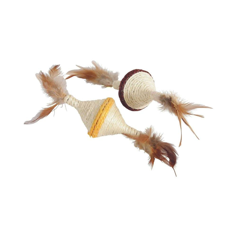 Zolux Enjoy Funnel Cat Toy With Feathers