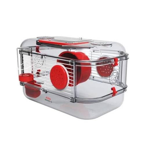 Zolux Rody cage for rodents, small size, red color