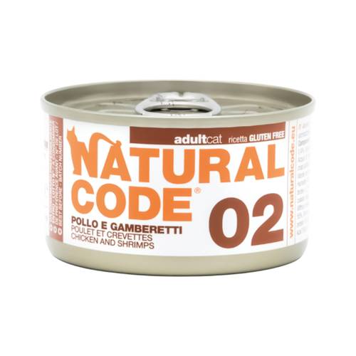 Natural Code Wet Food for Cats Chicken and Shrimp 85g