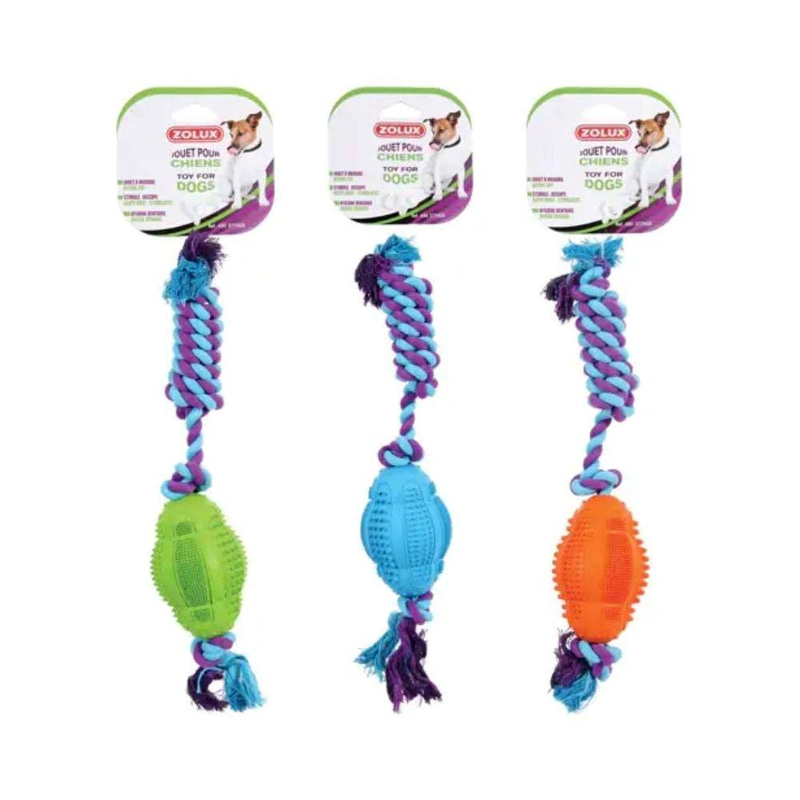 Zolux Ball Toy with Rope 11 cm, for Dog