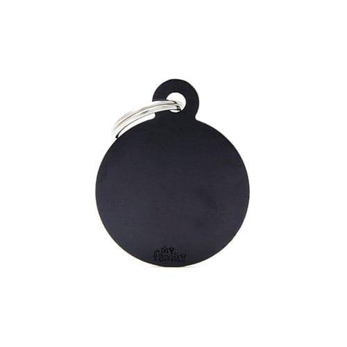 My Family Necklace, Matte Black, Round, Large
