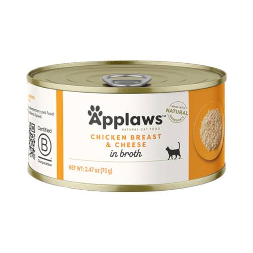 Applaws Wet Cat Food Chicken Breast With Cheese In Broth 70 g
