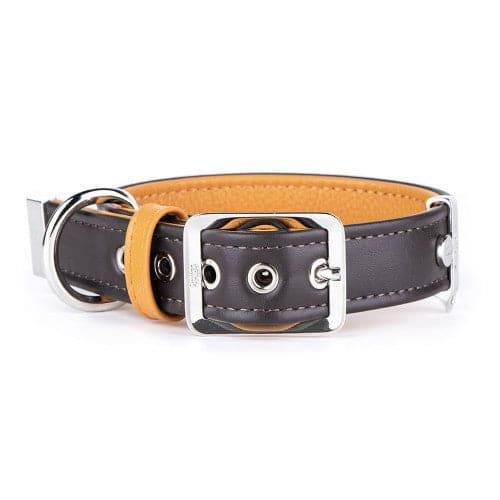 My Family Heritage Brown and Beige Leather Collar Medium 45×2.2 cm