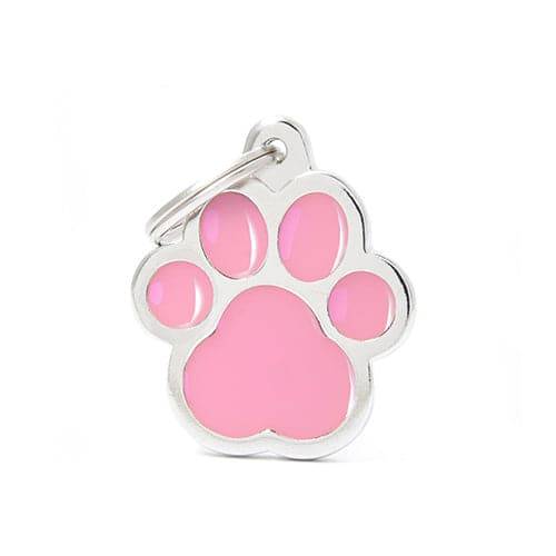 My Family Cat Paw Necklace, Pink