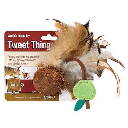 Petlinks Tweet Thing Ball Cat Toy With Feathers
