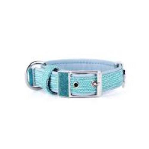 My Family Saint Tropez Leather Collar Turquoise 26 x 1.6cm