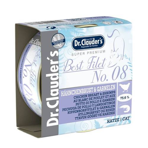 د. كلاودرز طعام رطب للقطط البالغة الدجاج والجمبري 70غ