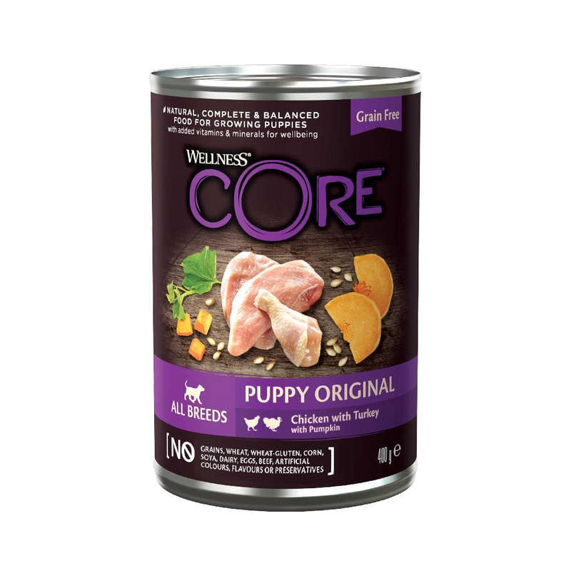 Wellness CORE Wet Food for Puppies With Chicken and Turkey With Pumpkin 400g