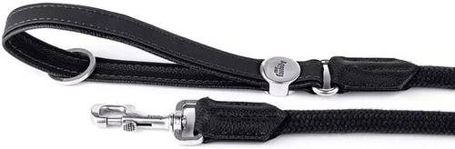 My Family Bilbao Leather Lead Black 110 x 2.2 cm