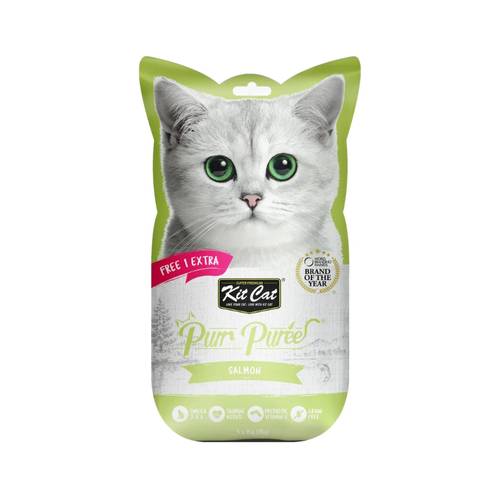 Kit Cat Puree Snack For Cats Salmon 15*5g
