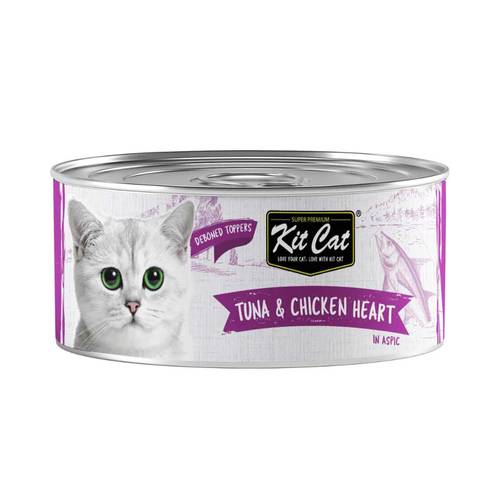Kit Cat Deboned Tuna & Chicken Heart Wet Cat Food 80g