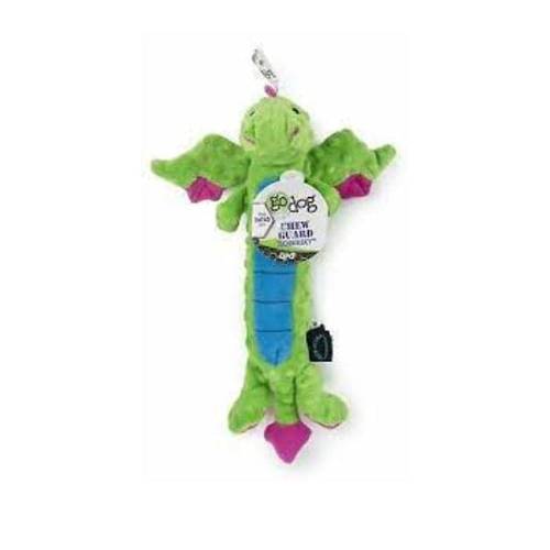 Go Dog Skinny Dragon Dog Toy, Green, Large