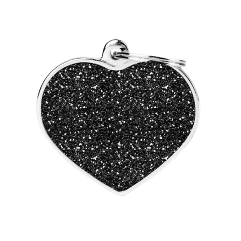 MF Tags BIG HEART GLITTER