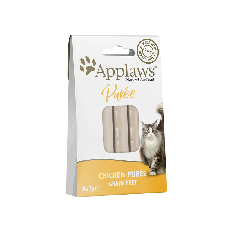 Applaws Cat Treat Chicken Puree 8x7g
