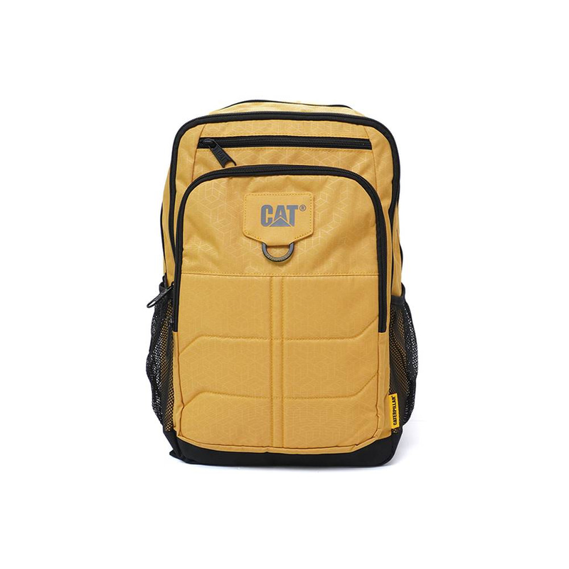 Cat bennett backpack machine yellow heat embossed