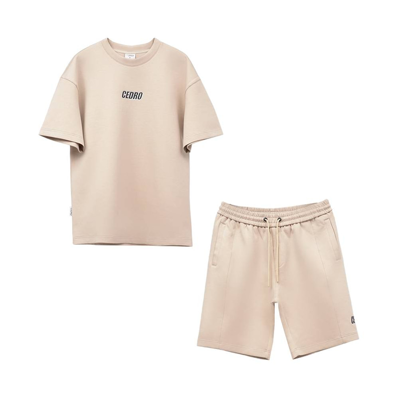 Cedro- Oversize Logo Tee & Shorts For Men