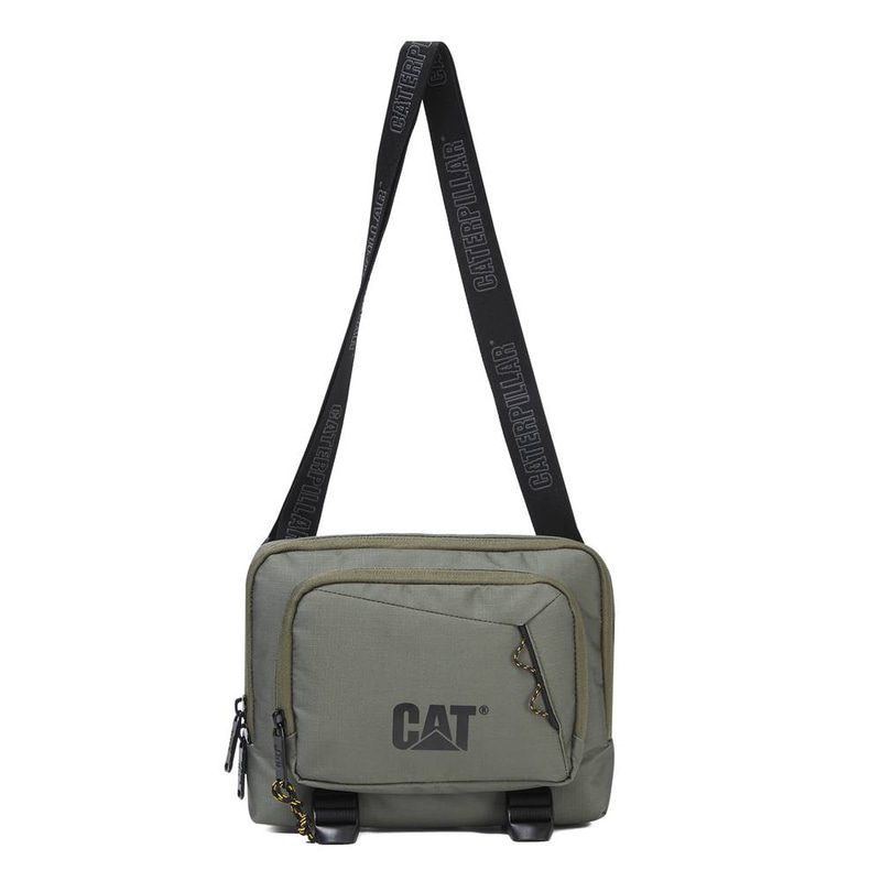 CAT-  Explorer Crossbody Bag,Small Bags,3.5L,Taupe Green Colo,450D Ripstop Polyester