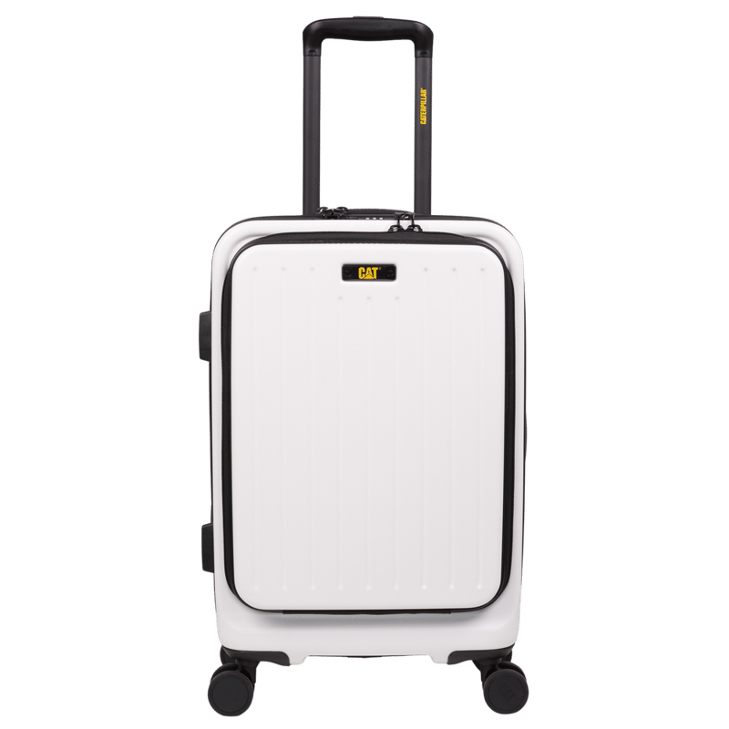 CAT- Front Opening Trolley,Luggage,30L,Whi Color,100% Covestro Polycarbonate (Pc)