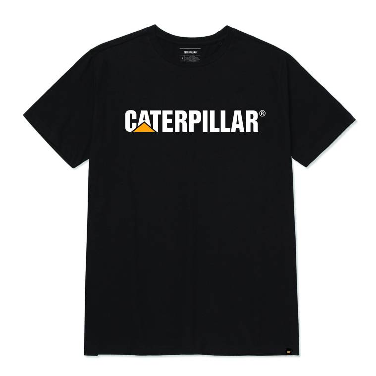 Caterpillar Men'S Logo Short Sleeve T-Shirt Black Color