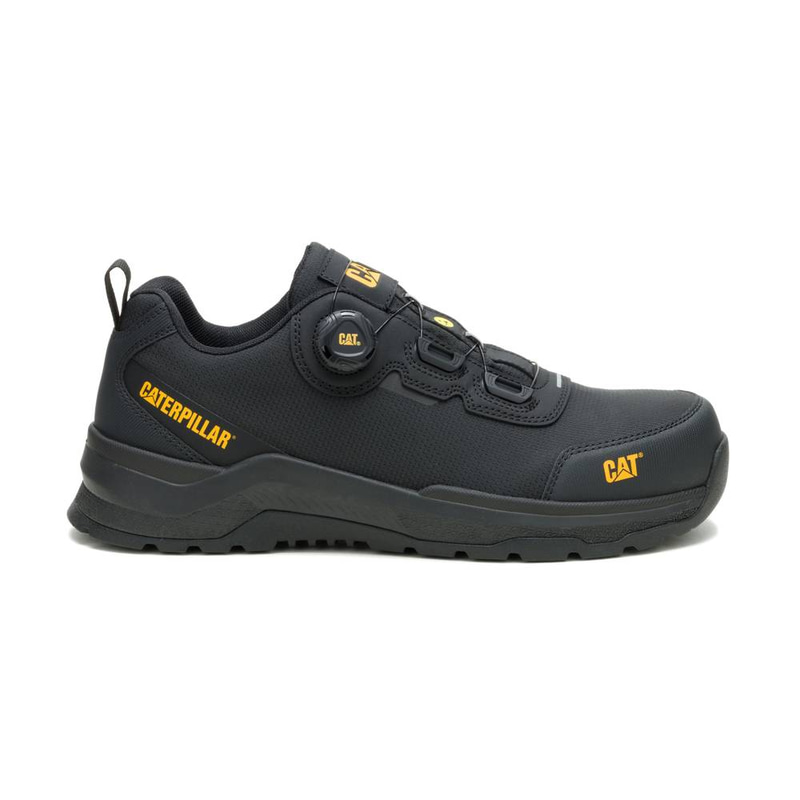 CAT Inductor Tech Lo S3S Safety Shoes for Men – Composite Toe, ESD, Slip Resistant, Black