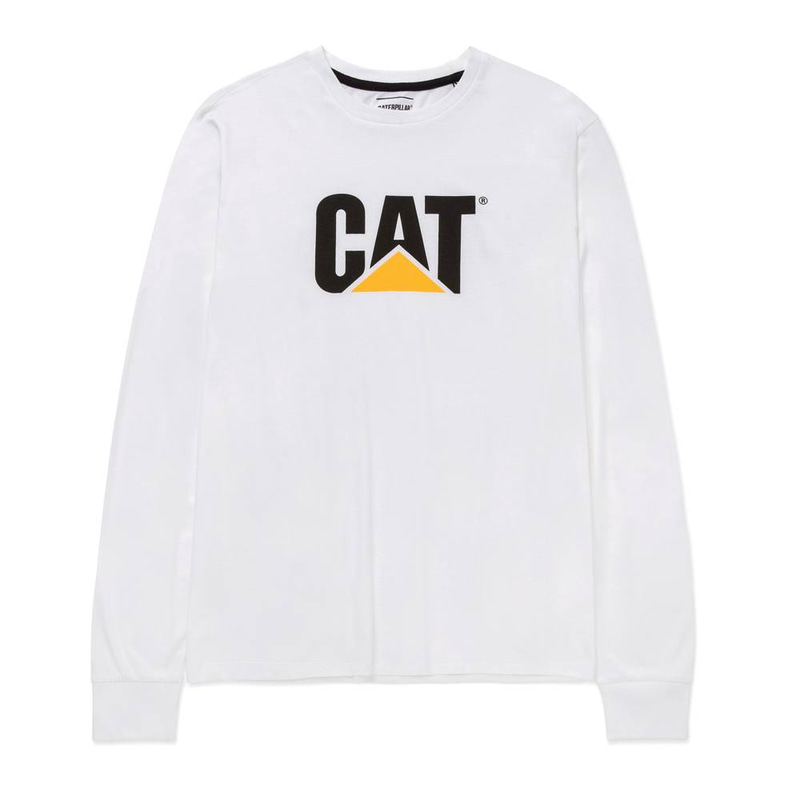 Cat-Original Fit L/S Logo Tee For Men