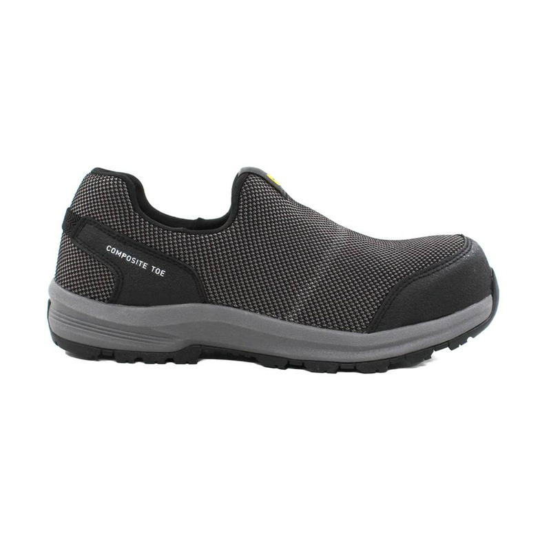 Cat-Sprint Mesh Moc Slip On CT Safety Shoes Black For Men