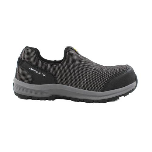 Cat-Sprint Mesh Moc Slip On CT Safety Shoes Black For Men