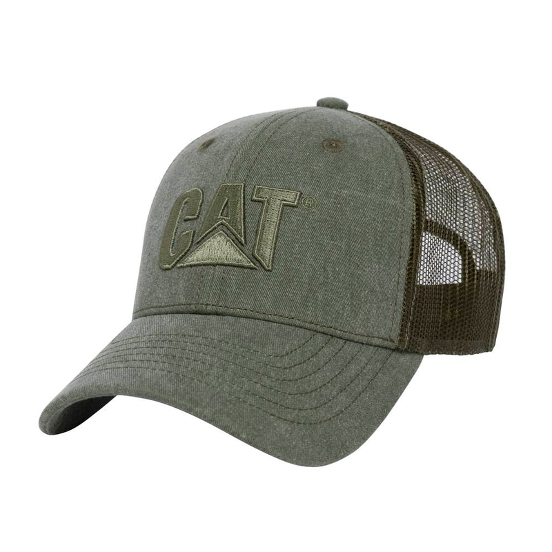 CAT-Pigment Dyed Trucker Cap For Men