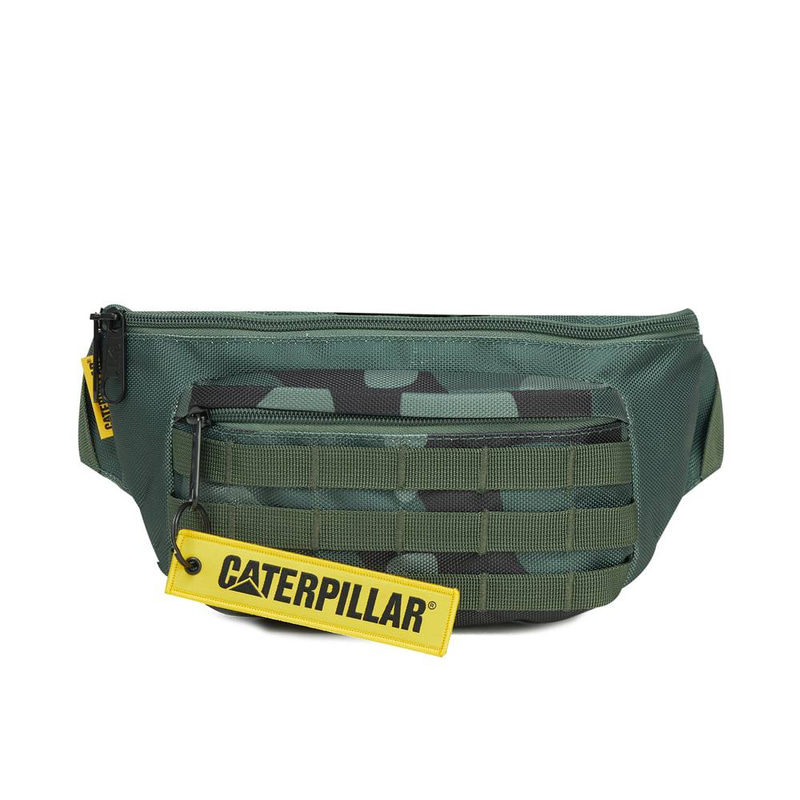 CAT-  Sahara Waist Bag A1,Small Bags,3L,Dark Green Camo Color,1680D Polyester (100%)