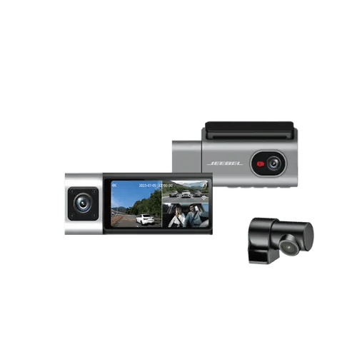 داش كام JEEBEL S500 كاميرا سيارة ثلاث عدسات 4K مع GPS وواي فاي 5G