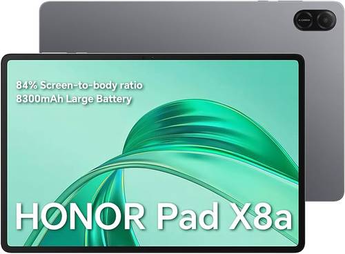 تابلت هونر X8a رمادي 128GB – رام 4GB شاشة كبيرة بطارية قوية