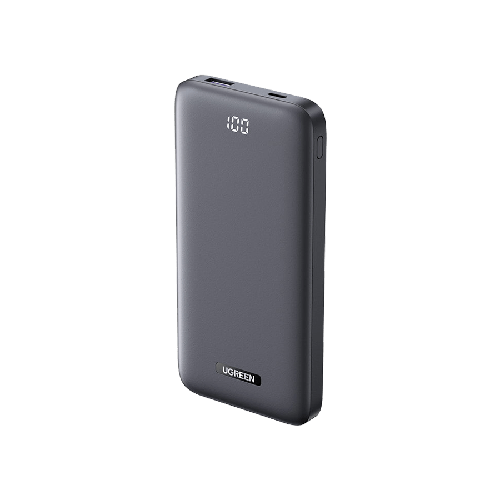باور بانك يوجرين 10000mAh PB198 شحن سريع مع شاشة رقمية USB C و USB A