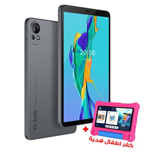 تابلت الأطفال G-Tab T8S – شاشة 8 بوصة، 64 جيجا، رام 4 جيجا + كفر حماية هدية