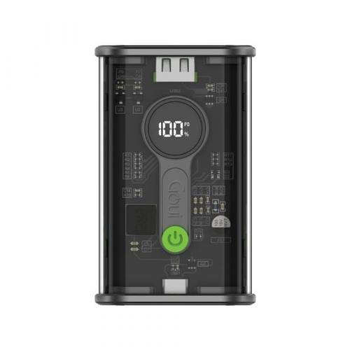 باور بانك شفاف 10000mAh شحن سريع 22.5W PD + QC شاشة رقمية USB-C – 