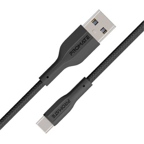 كيبل شحن USB-A إلى USB-C™ من السيليكون - شحن سريع 2 أمبير، نقل بيانات 480 ميجابت في الثانية، بطول 1 متر، مقاوم للتشابك