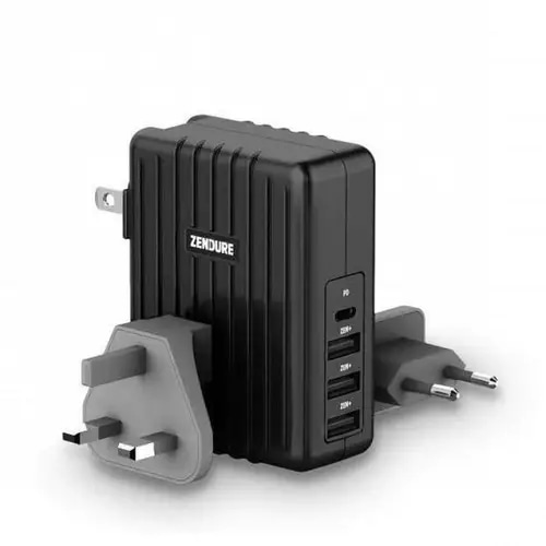 شاحن زندور 4 منافذ USB مع USB-C PD سريع بقدرة 30 واط