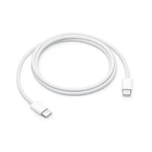 كابل شحن USB-C إلى USB-C بطول 1 متر - أصلي من Apple، قماش مضفر، شحن سريع ودعم نقل البيانات
