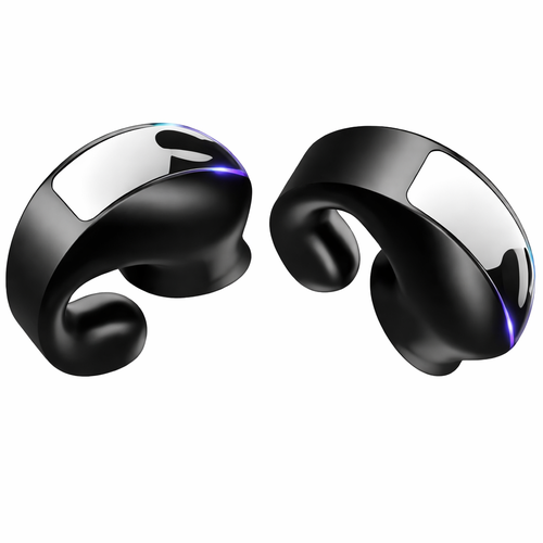 سماعة بلوتوث اذن واحدة GD28 بتقنية Bluetooth 5.3 – سماعة مكالمات لاسلكية مع خطاف اذن