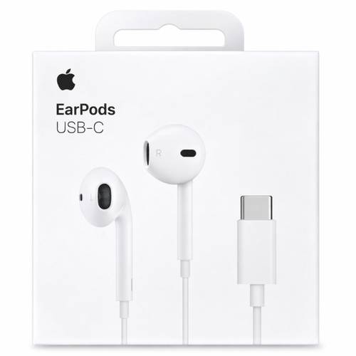 سماعة ابل سلك USB-C تايب سي أبيض - EarPods أصلية