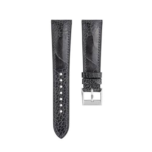 Dark Grey Ostrich Leg Signature Strap