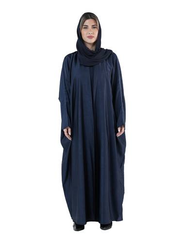 عباية ربع فراشة حرير مكسر كحلي يومية