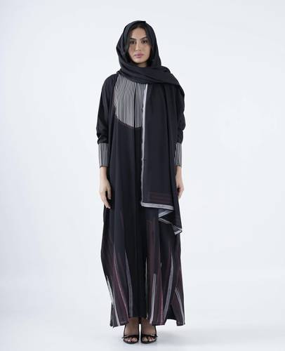 عباية مخططه من الاطراف برقندي