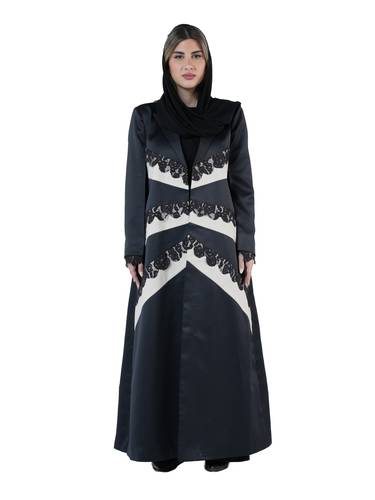 عباية - بليزر  اسود اضافة دانتيل