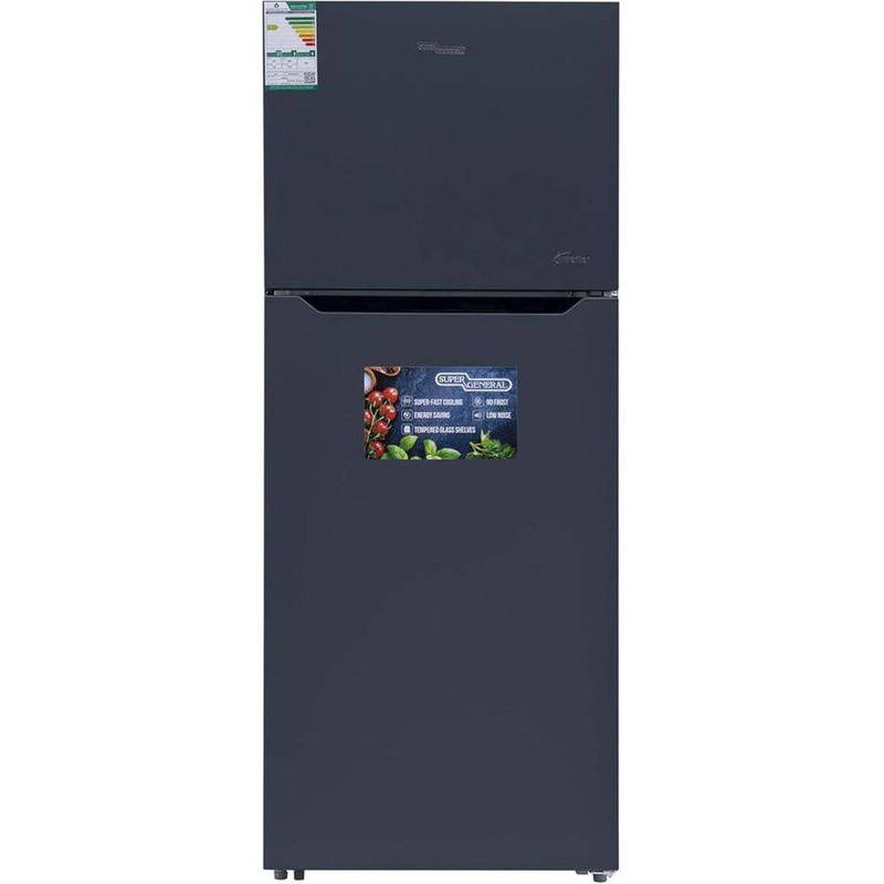   ثلاجة  SUPER GENERAL  مو/KSGR505 مقاس 14.6 قدم اسود 413 لتر 