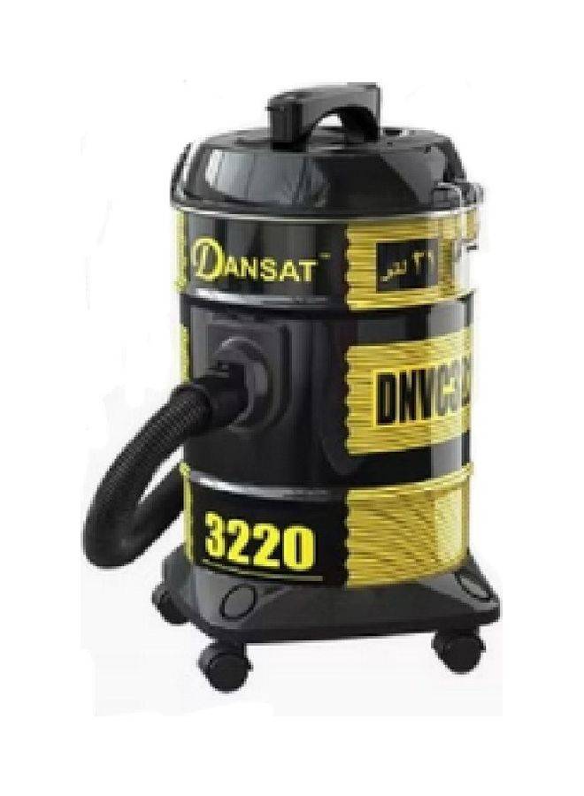 مكنسة كهربائية أسطوانية سعة 21.0 لترًا وقوة 1400.0 وات DNVC3200B-Y أسود/أصفر 21 L 1400 W DNVC3200B-Y
