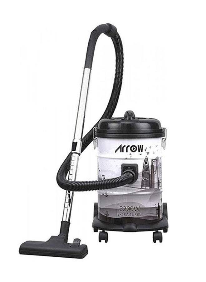 مكنسة كهربائية  اروو إكسترا تربو بقوة 2200 وات 21 L 2200 W RO-21VAA أسود/ أبيض/ رمادي