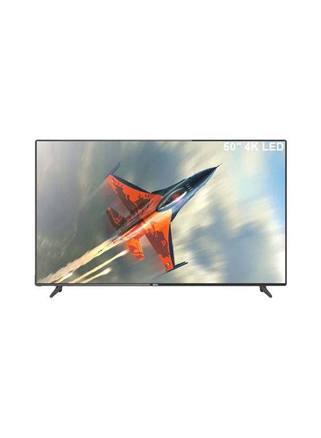 تلفزيون ذكي ليد بدقة فائقة الجودة يعمل بنظام التشغيل اندرويد 4000 لون ألترا بحجم 50 بوصة UHD50SLEDT أسود 
