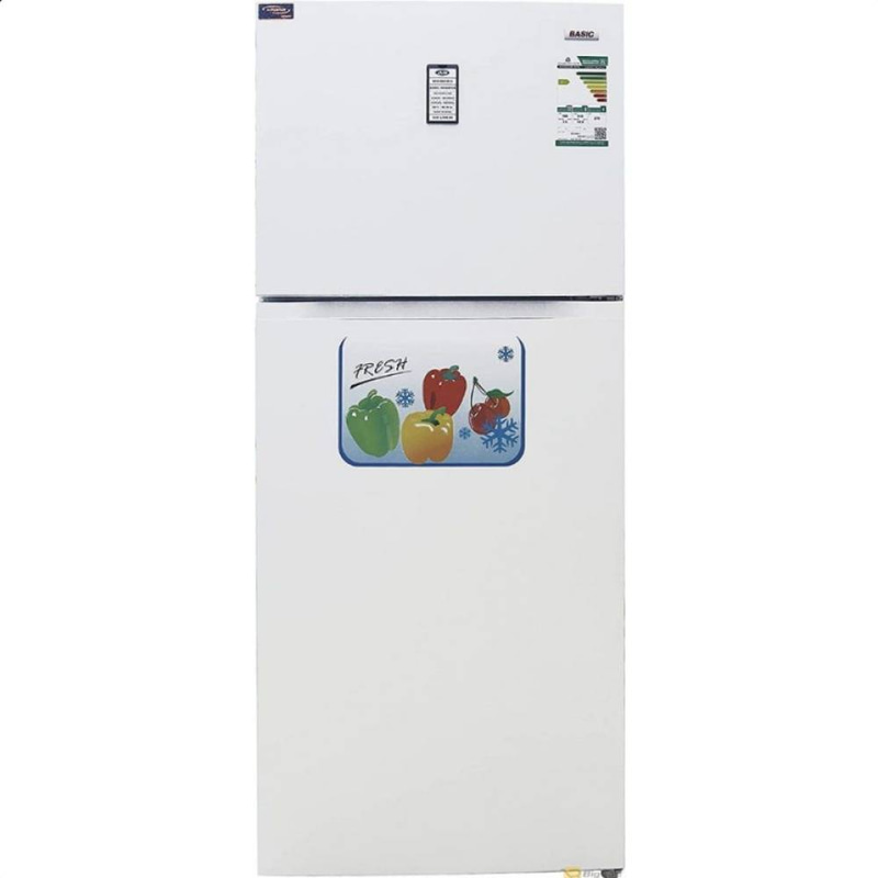   ثلاجة  BASIC بابين مو/BRD-D280ML مقاس 9.2 قدم ابيض ثلج