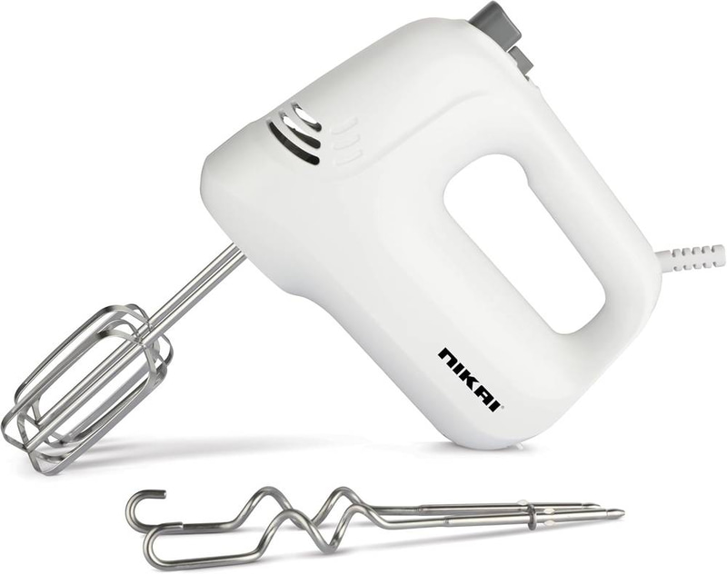 خلاط يدوي بـ5 سرعات مع أداة خفق وخطافات من نيكاي